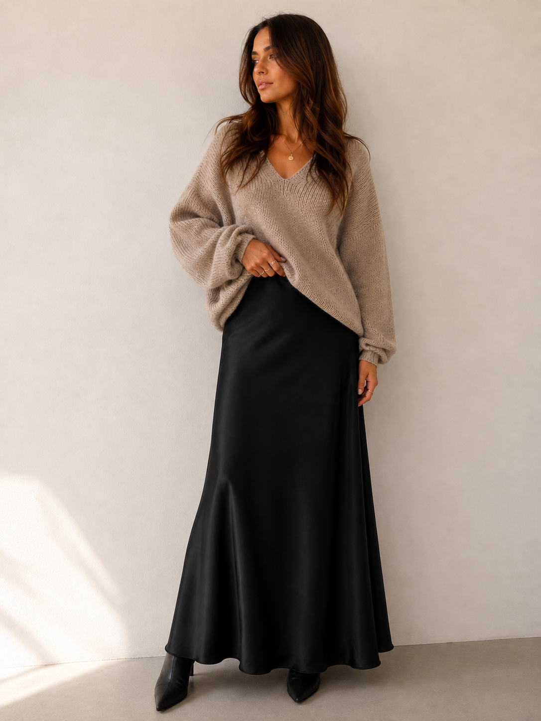 Silky Flow Maxi Skirt