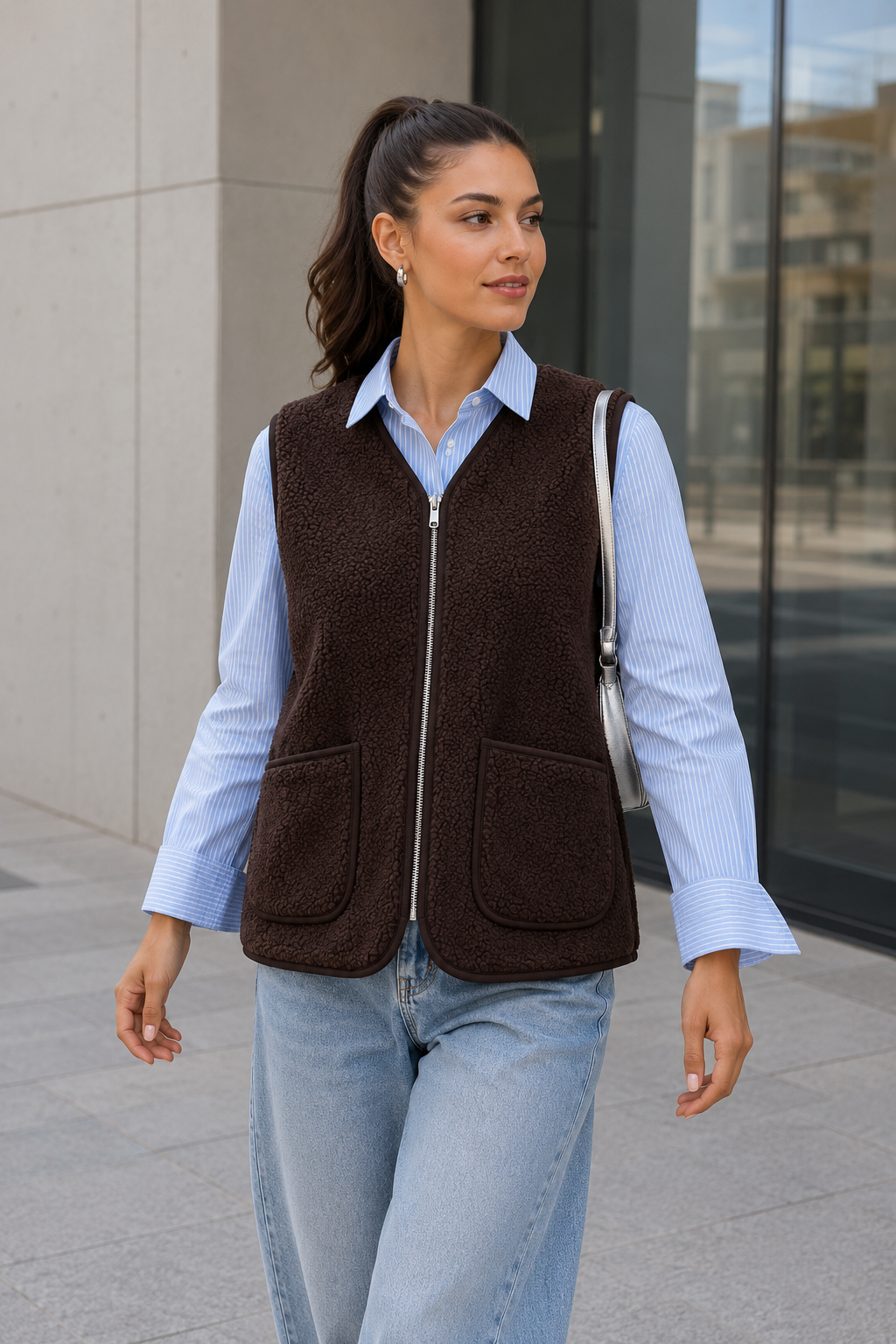 Teddy Zip Vest