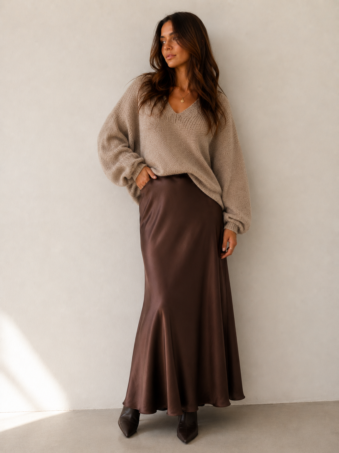 Silky Flow Maxi Skirt