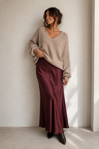 Silky Flow Maxi Skirt