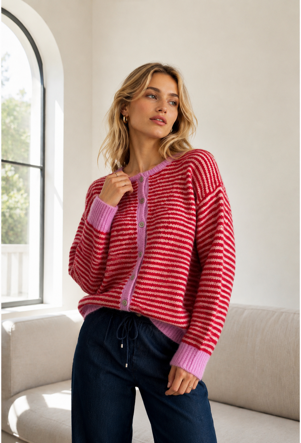 Siena Stripe Cardigan