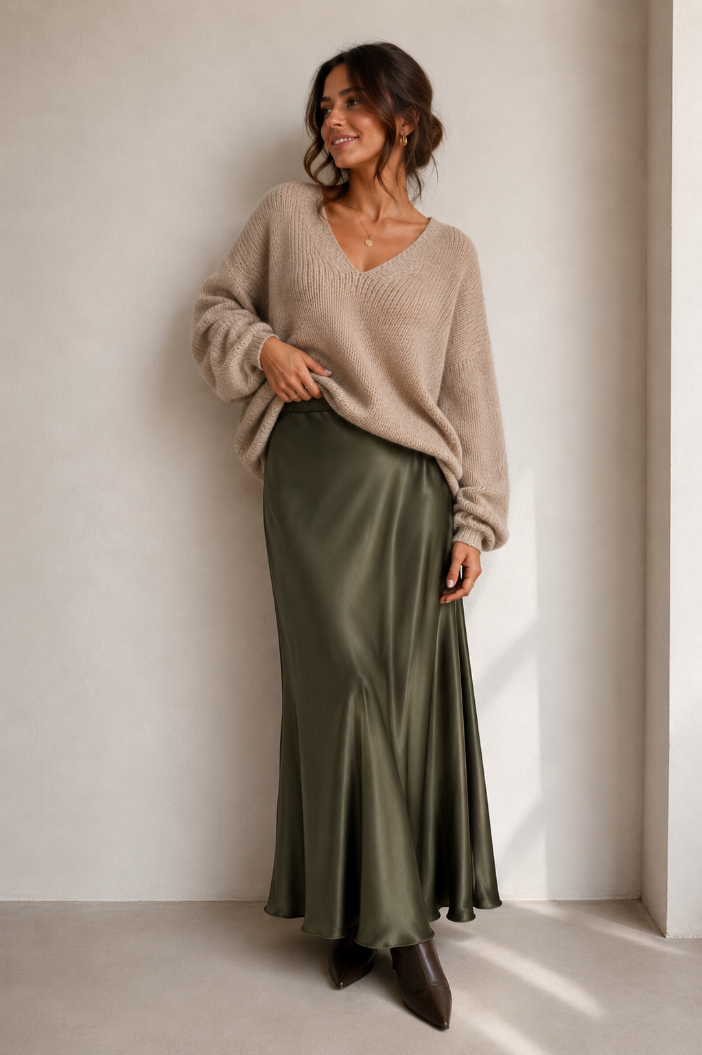 Silky Flow Maxi Skirt