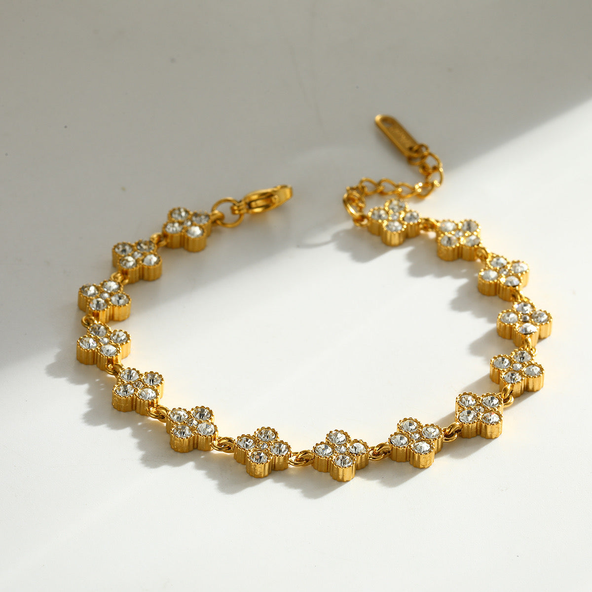 Crystal Clover Bracelet