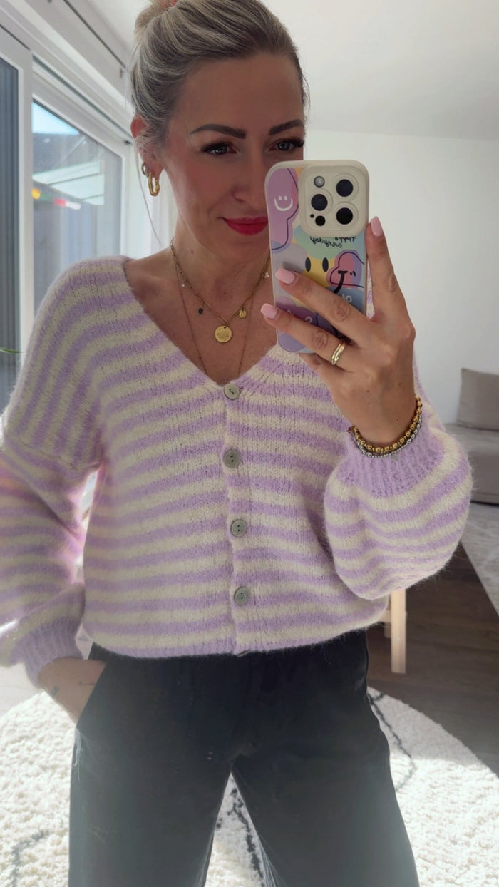Amore Stripes Cardigan - Anmolino