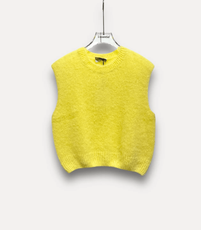 Ärmelloser Mohair - Pullover - Anmolino