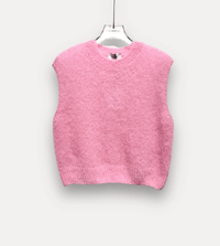 Ärmelloser Mohair - Pullover - Anmolino