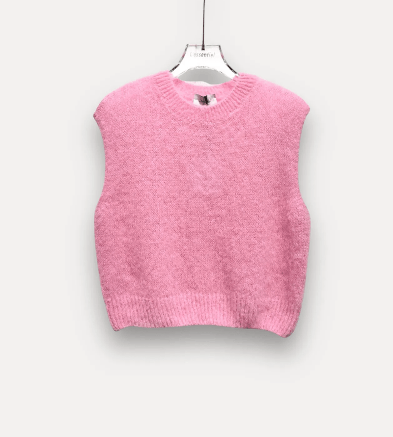 Ärmelloser Mohair - Pullover - Anmolino