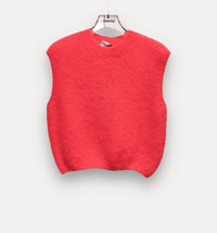 Ärmelloser Mohair - Pullover - Anmolino
