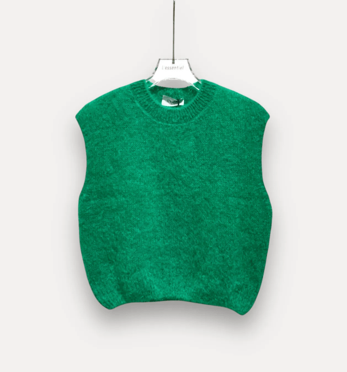 Ärmelloser Mohair - Pullover - Anmolino