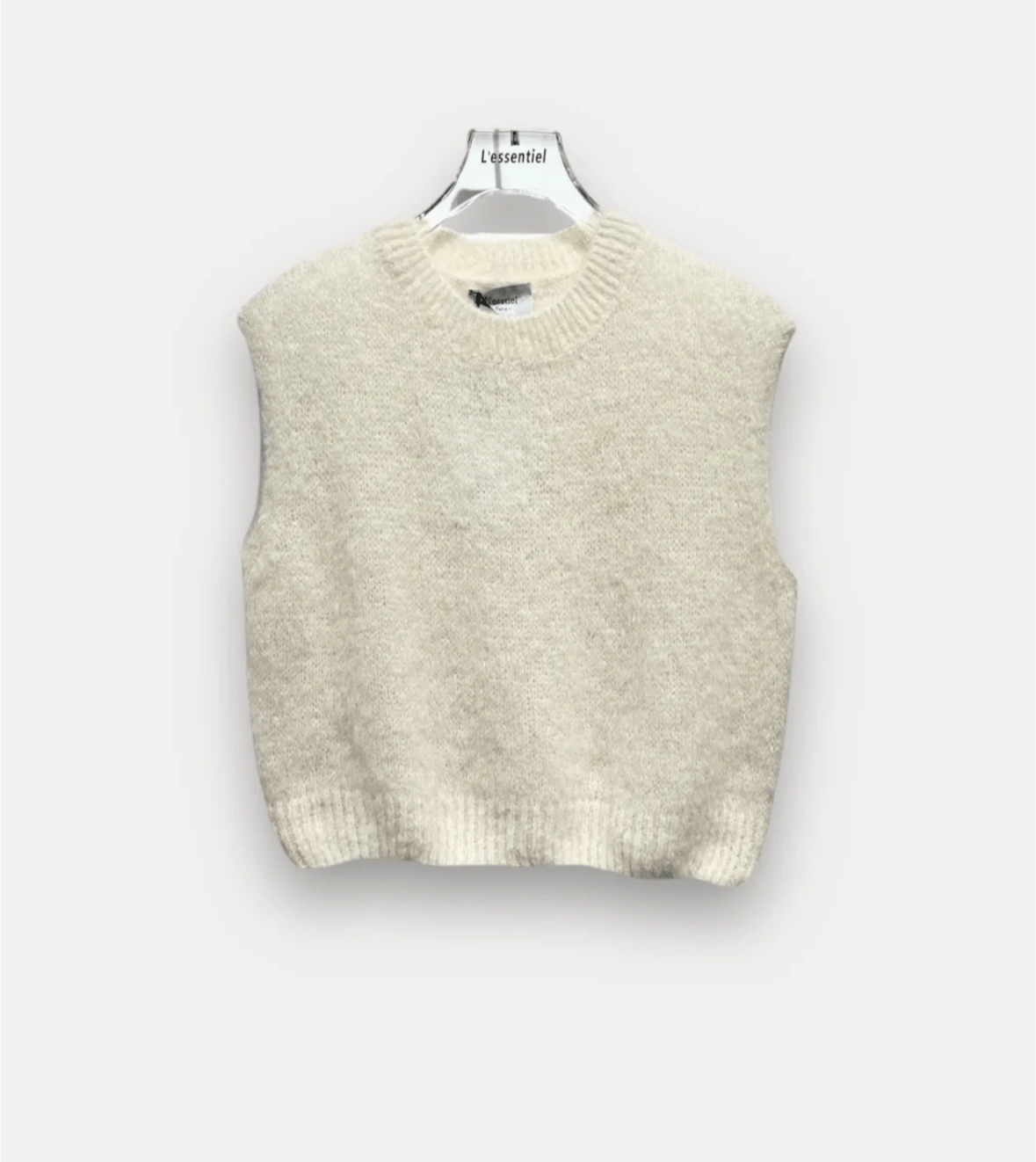 Ärmelloser Mohair - Pullover - Anmolino