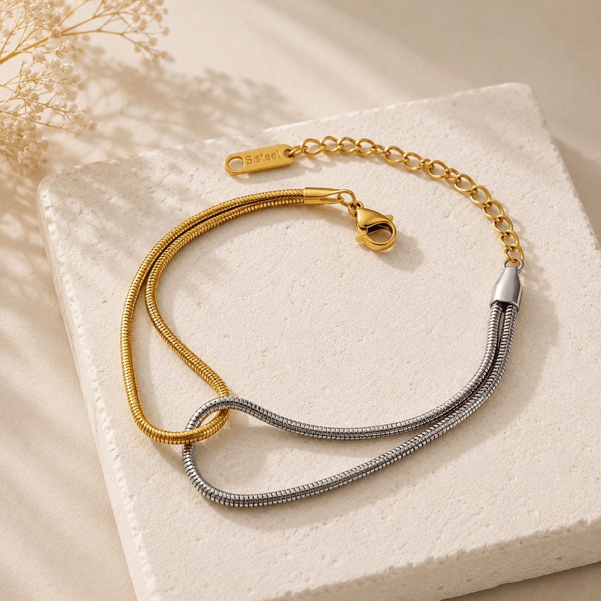 Bicolor Love Bracelet - Anmolino