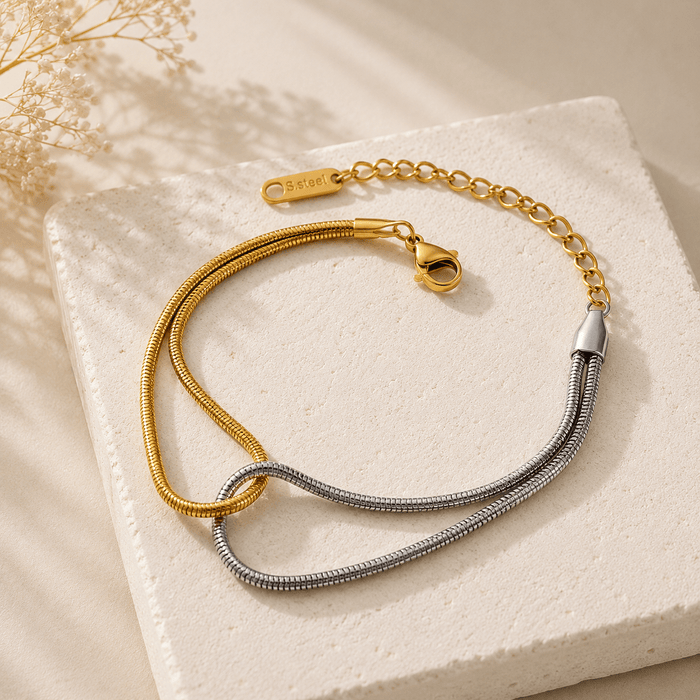 Bicolor Love Bracelet - Anmolino