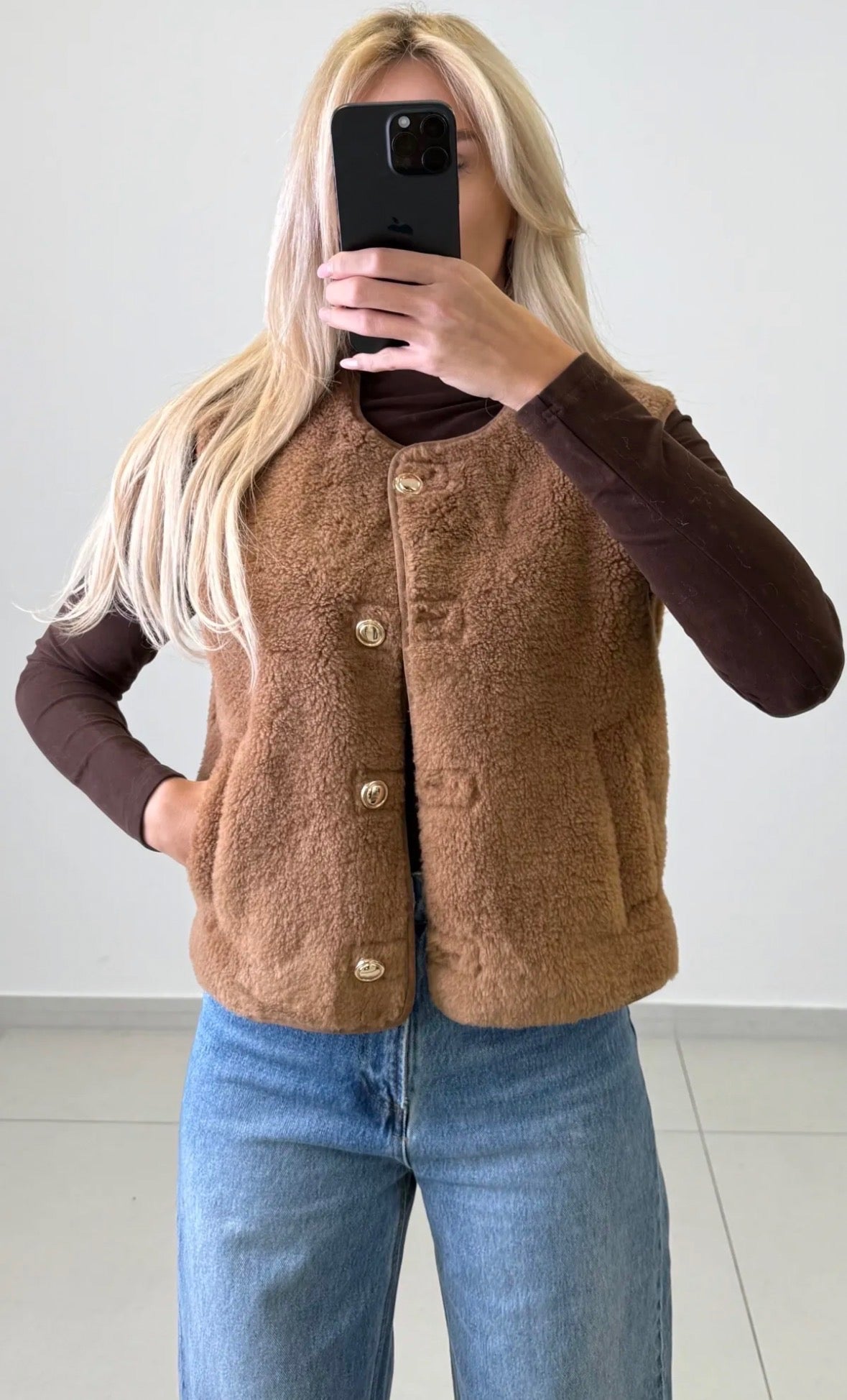 Cozy Chic Teddy Vest - Anmolino