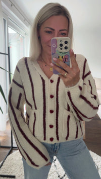 Cozy Heart Knit Cardigan - Anmolino
