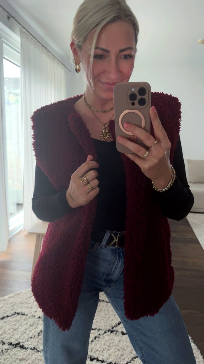 Cozy Teddy Weste - Anmolino