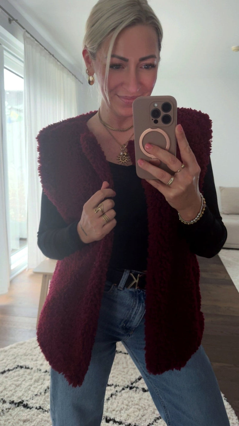 Cozy Teddy Weste - Anmolino