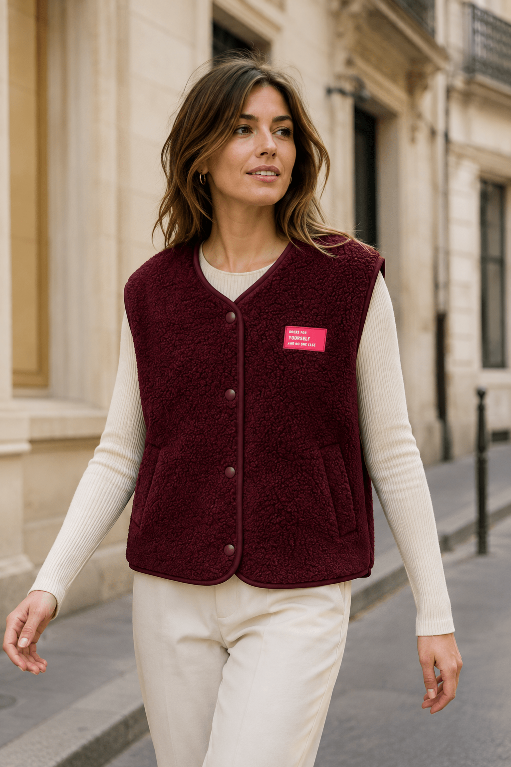 Dress For Yourself Teddy Vest - Anmolino