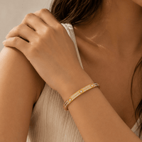 Golden Sparkle Bangle - Anmolino
