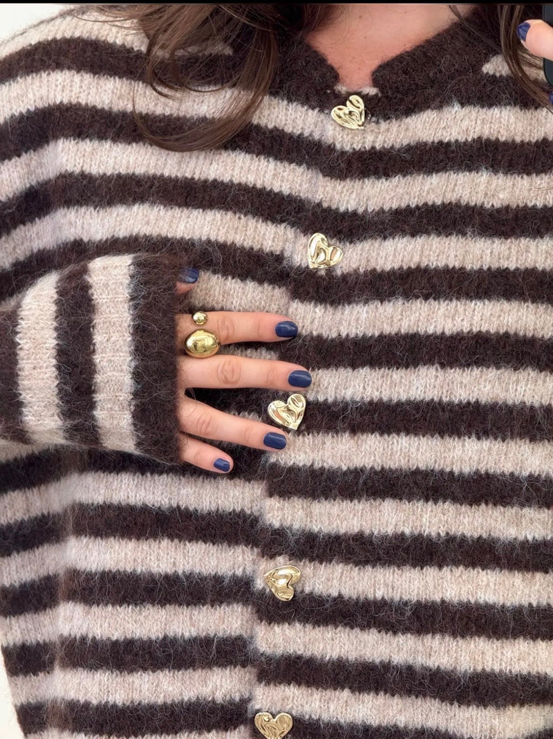 Heartline Cozy Knit Cardigan - Anmolino