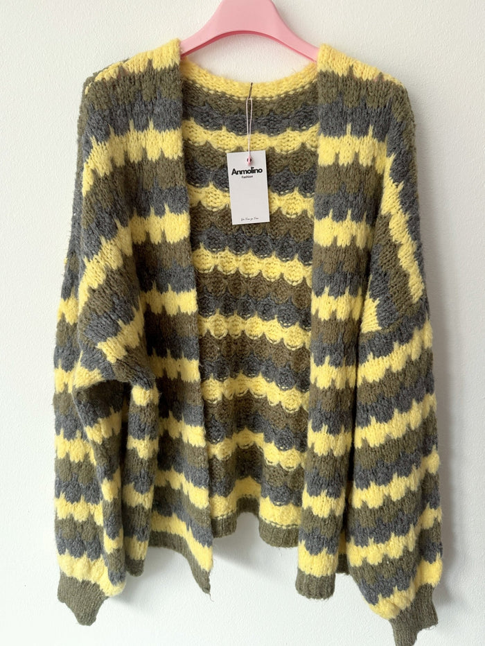 Honey Waves Knit Cardigan - Anmolino
