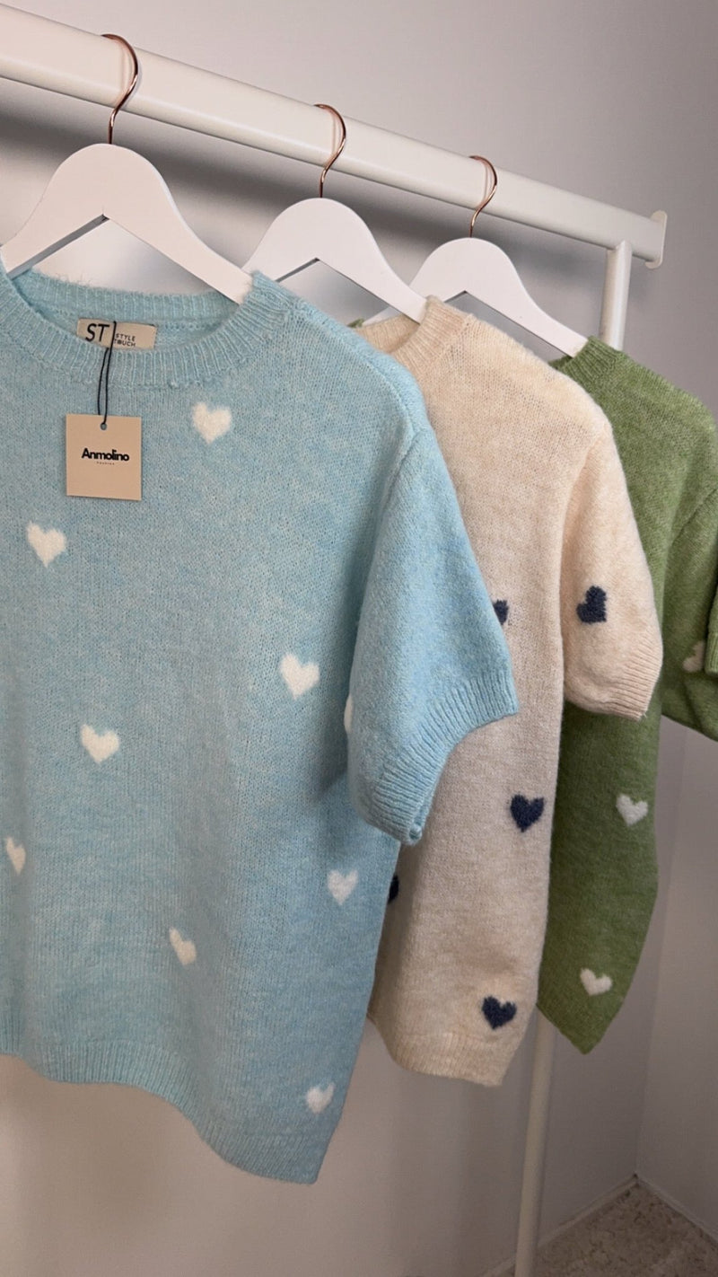 KURZARM PULLOVER VALENTINE - Anmolino