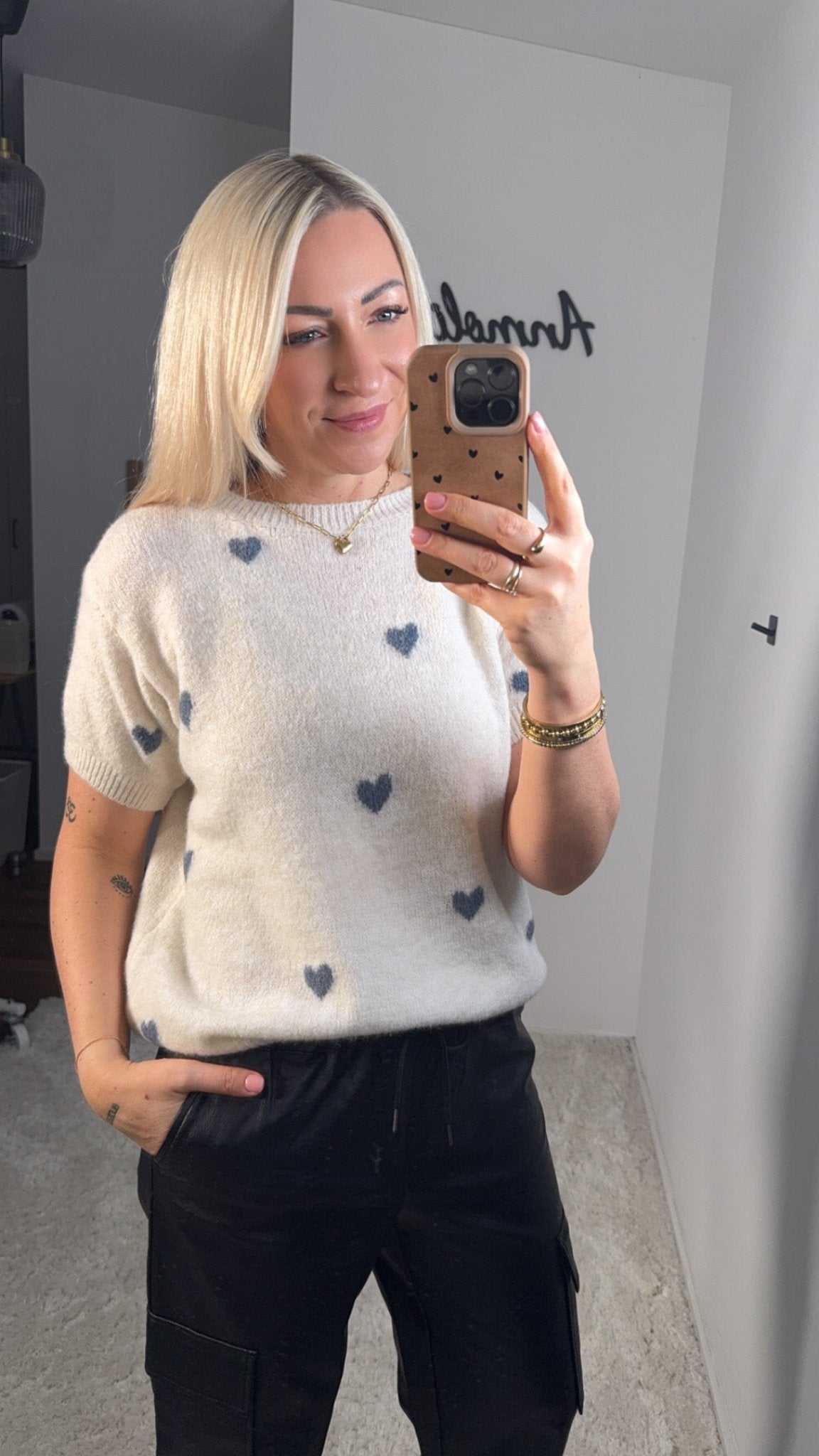 KURZARM PULLOVER VALENTINE - Anmolino