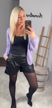 LEDER SHORTS - Anmolino