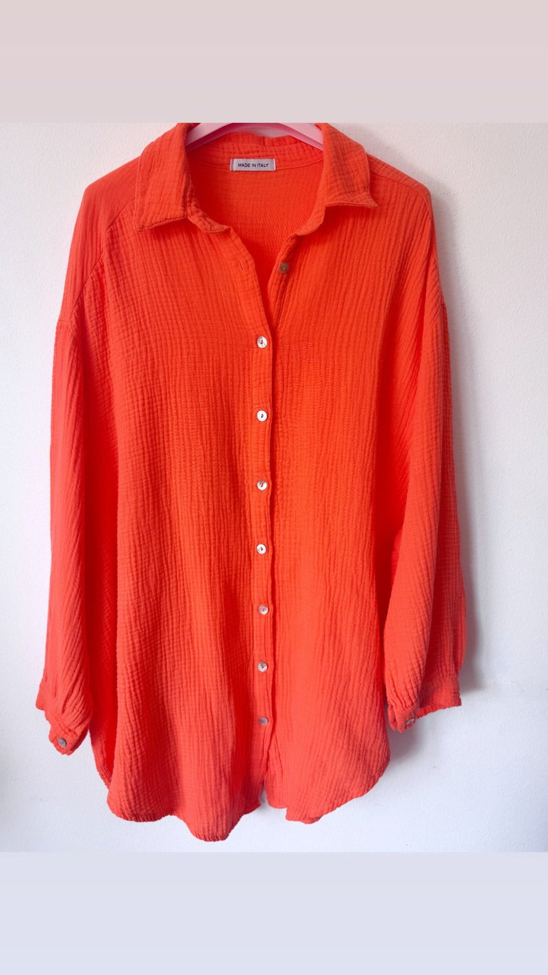 Musselin Bluse “Golden Eye” - Anmolino