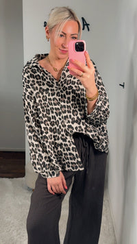 MUSSELIN BLUSE LEO - Anmolino