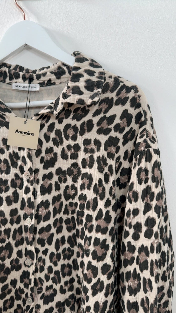 MUSSELIN BLUSE LEO - Anmolino