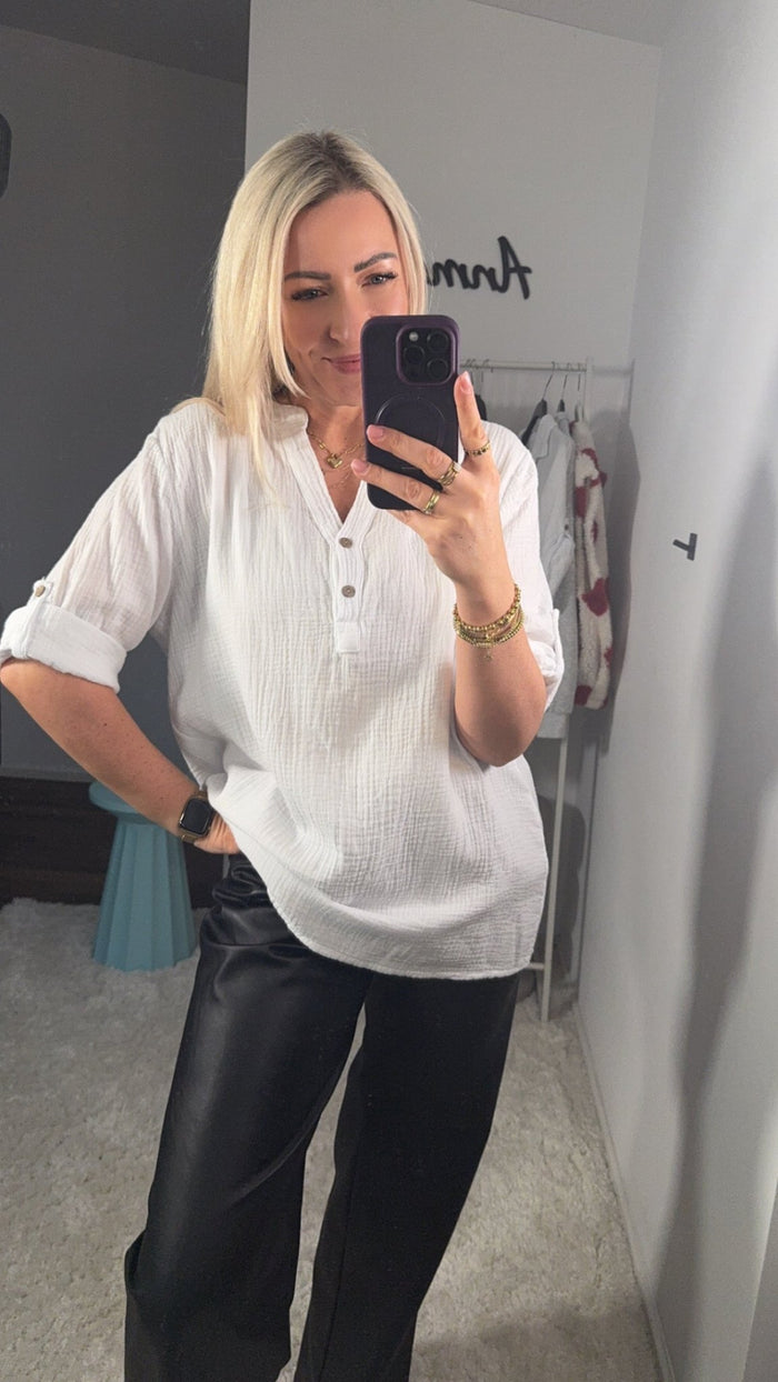 MUSSELIN BLUSE OLIVIA - Anmolino