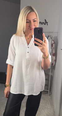 MUSSELIN BLUSE OLIVIA - Anmolino