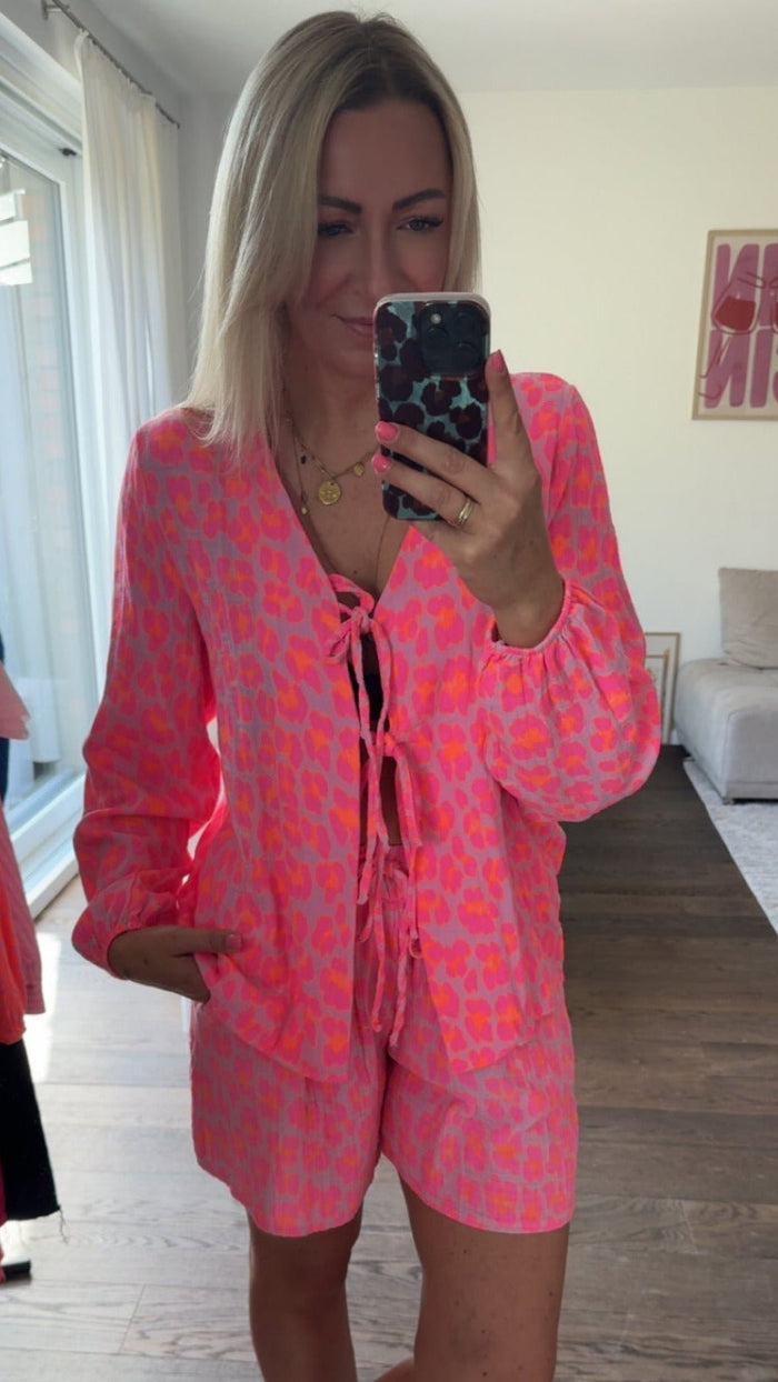 Musselin Bluse Pop Leo - Anmolino