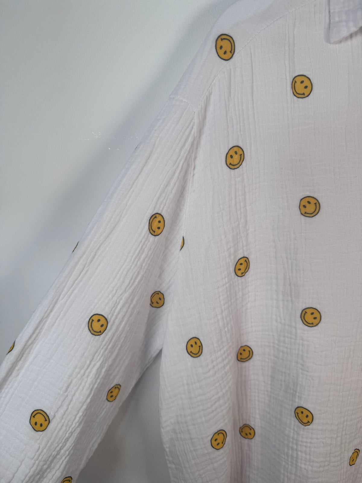 MUSSELIN BLUSE SMILE - Anmolino