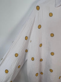 MUSSELIN BLUSE SMILE - Anmolino