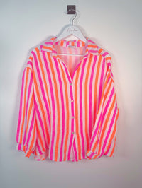 MUSSELIN BLUSE STREIFEN - Anmolino