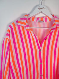 MUSSELIN BLUSE STREIFEN - Anmolino