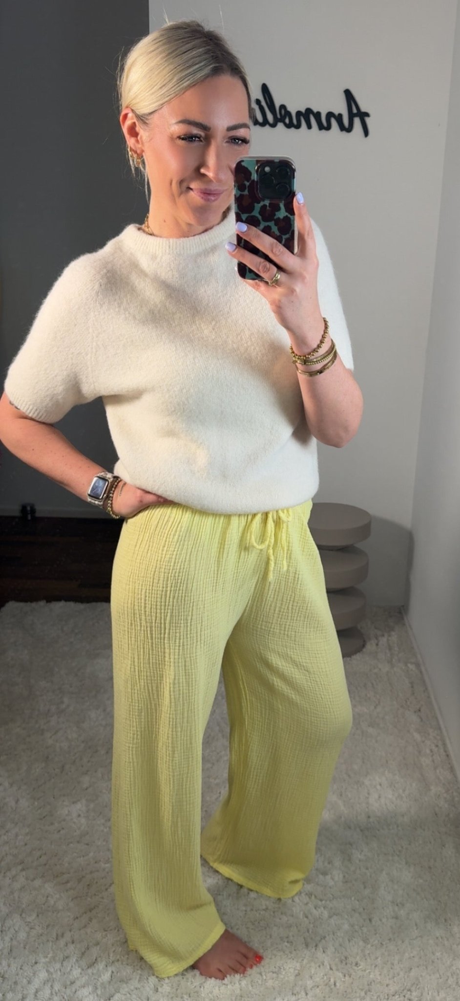 MUSSELIN HOSE - Anmolino