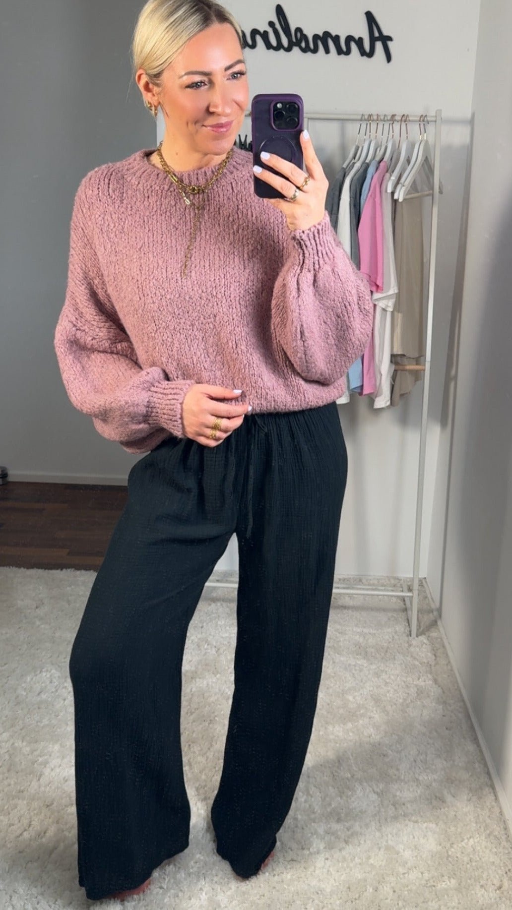 MUSSELIN HOSE - Anmolino