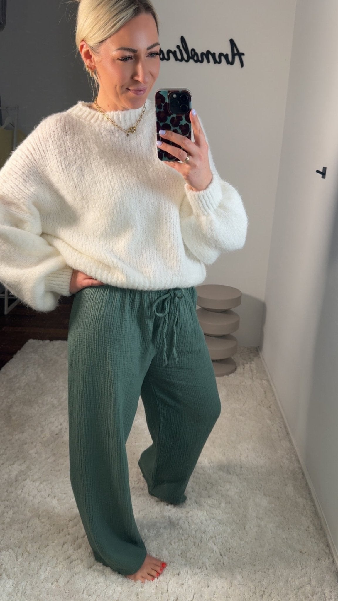 MUSSELIN HOSE - Anmolino