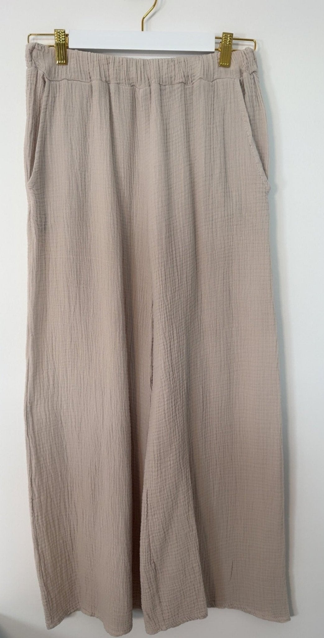 MUSSELIN HOSE MIT TASCHEN - Anmolino