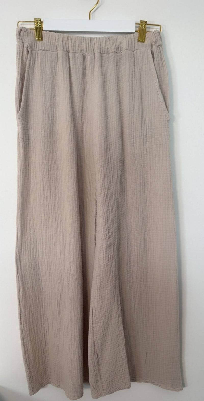 MUSSELIN HOSE MIT TASCHEN - Anmolino