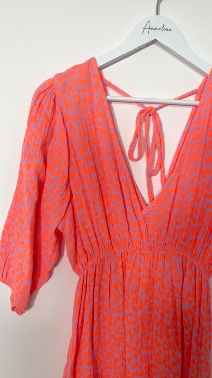 MUSSELIN KLEID LANGARM - Anmolino
