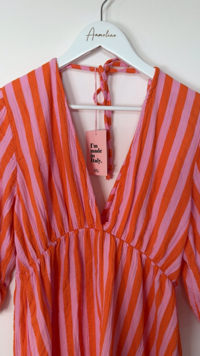 MUSSELIN KLEID LANGARM - Anmolino