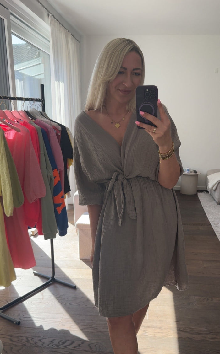 MUSSELIN KLEID MARE - Anmolino