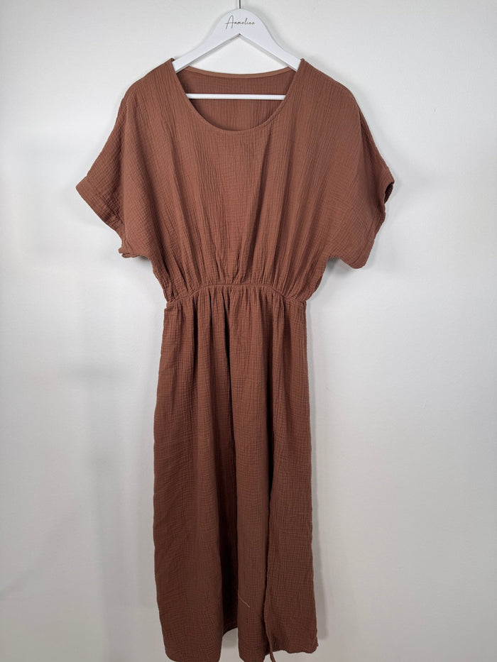 MUSSELIN KLEID ROMA - Anmolino