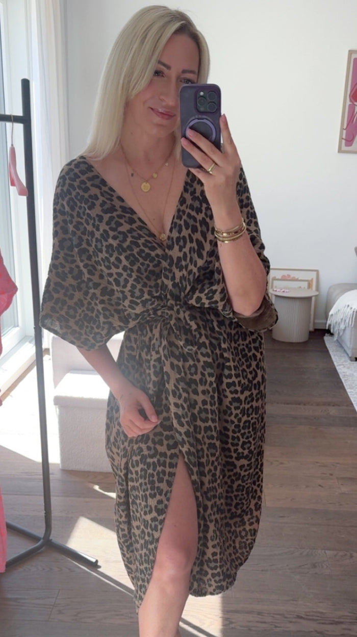 Musselin Wickelkleid Leo - Anmolino