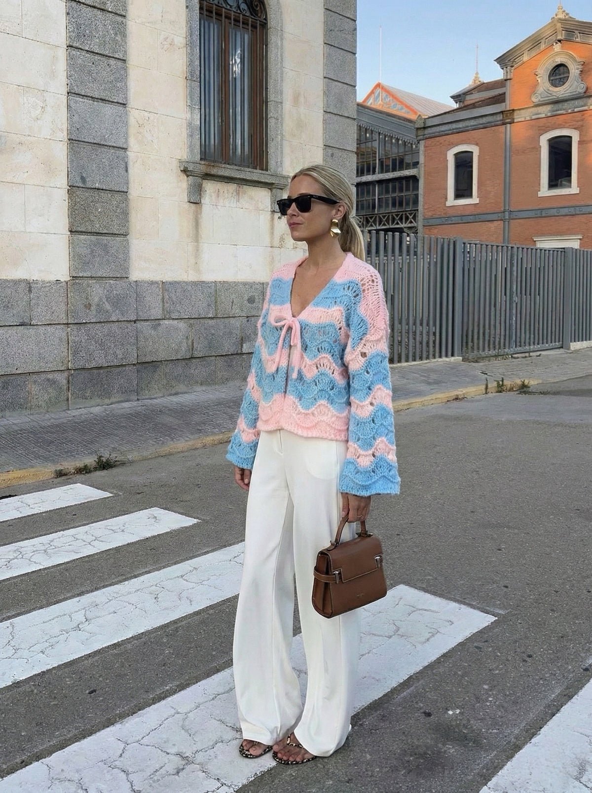 Pastel Ajour Cardigan - Anmolino