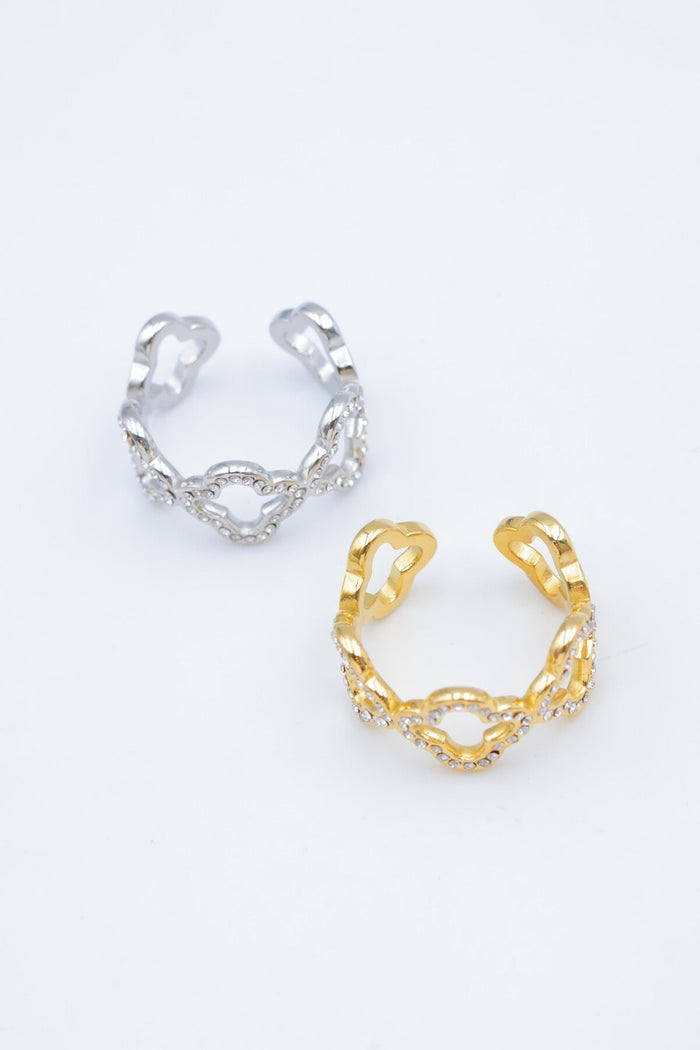 Ring "Chain Elegance” – in Gold & Silber - Anmolino