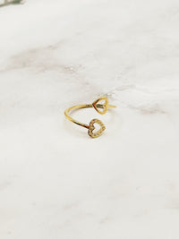 RING "DOUBLE HEART" - Anmolino